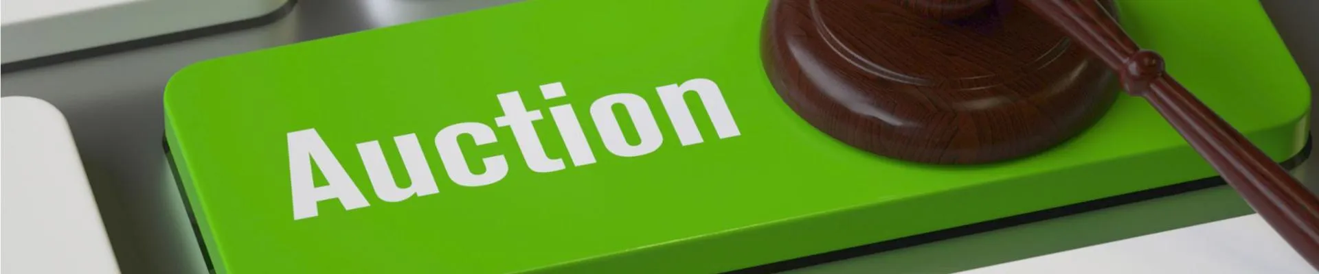 Auction button on a keyboard