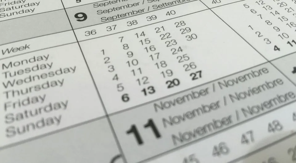 A calendar